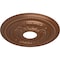 Ekena Millwork Galway Ceiling Medallion (Fits Canopies up to 3 1/4"), 15 3/4"OD x 3 1/4"ID x 1"P, Polished Copper CM15GAPOS - alternate 2